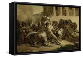 The Race of the Riderless Horses, 1817-Theodore Gericault-Framed Stretched Canvas