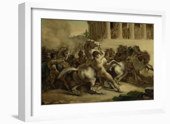 The Race of the Riderless Horses, 1817-Theodore Gericault-Framed Giclee Print