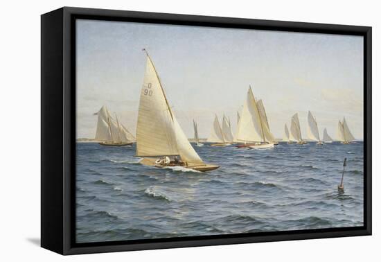 The Race-Axel		 Johansen-Framed Stretched Canvas