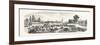 The Racecourse of Chalons-Sur-Marne, France. 1855-null-Framed Giclee Print