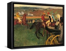 The Racecourse-Edgar Degas-Framed Stretched Canvas