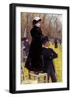 The Races at Auteuil-Giuseppe De Nittis-Framed Giclee Print