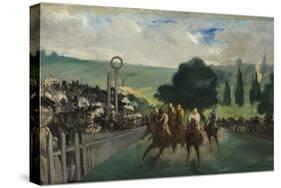 The Races at Longchamp, 1866-Edouard Manet-Stretched Canvas