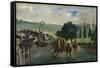 The Races at Longchamp, 1866-Edouard Manet-Framed Stretched Canvas