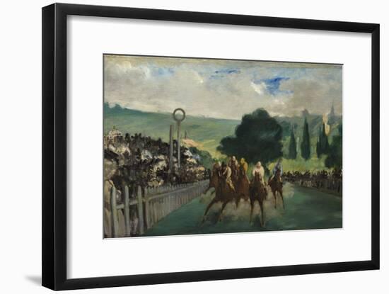 The Races at Longchamp, 1866-Edouard Manet-Framed Giclee Print