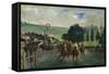 The Races at Longchamp, 1866-Edouard Manet-Framed Stretched Canvas