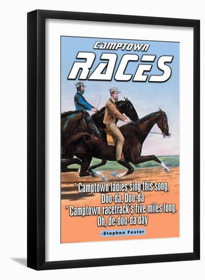 The Racetrack-null-Framed Art Print