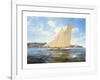 The Racing Schooner 'Westward'-Steven Dews-Framed Premium Giclee Print