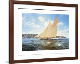 The Racing Schooner 'Westward'-Steven Dews-Framed Premium Giclee Print