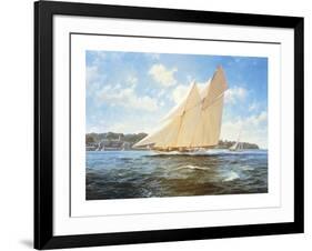 The Racing Schooner 'Westward'-Steven Dews-Framed Premium Giclee Print