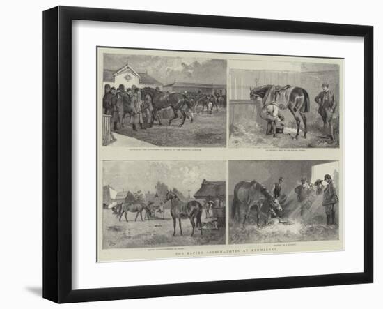 The Racing Season, Notes at Newmarket-null-Framed Giclee Print