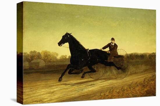 The Racing Sulky-Nicholas Winfield Leighton-Stretched Canvas