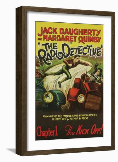 The Radio Detective-null-Framed Art Print