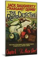 The Radio Detective-null-Mounted Art Print