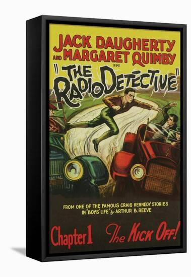 The Radio Detective-null-Framed Stretched Canvas