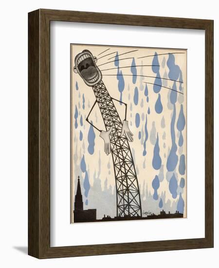 The Radio's Lies are Enough to Make the Heavens Weep!-null-Framed Photographic Print