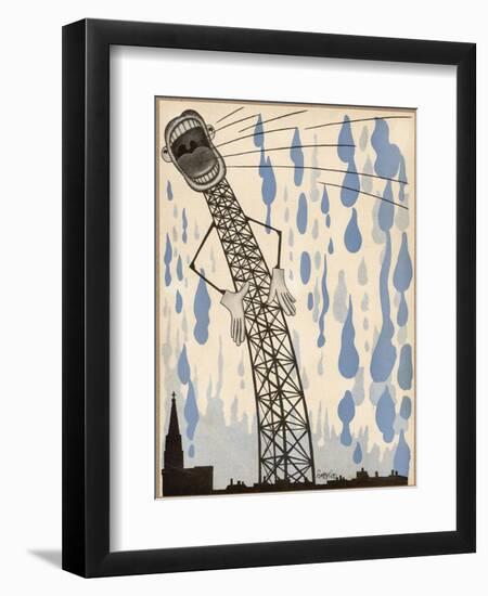 The Radio's Lies are Enough to Make the Heavens Weep!-null-Framed Photographic Print