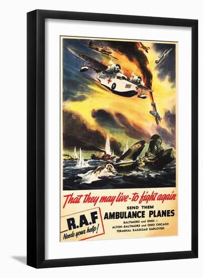 The Raf Needs Your Help!-null-Framed Giclee Print