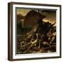 The Raft of the Medusa, Catastrophe in Which Survivors of the Ship Medusa Drifted for 27 Days-Théodore Géricault-Framed Giclee Print