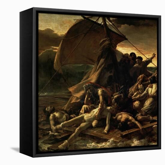 The Raft of the Medusa, Catastrophe in Which Survivors of the Ship Medusa Drifted for 27 Days-Théodore Géricault-Framed Stretched Canvas