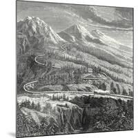 The 'Rail Central' Railway Established in 1866 on the Mont Cenis-null-Mounted Giclee Print