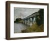 The Railroad Bridge at Argenteuil-Claude Monet-Framed Giclee Print