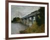 The Railroad Bridge at Argenteuil-Claude Monet-Framed Giclee Print
