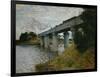 The Railroad Bridge at Argenteuil-Claude Monet-Framed Giclee Print