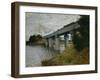 The Railroad Bridge at Argenteuil-Claude Monet-Framed Giclee Print