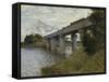 The Railroad Bridge in Argenteuil, 1873-1874-Claude Monet-Framed Stretched Canvas