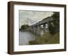 The Railroad Bridge in Argenteuil, 1873-1874-Claude Monet-Framed Giclee Print