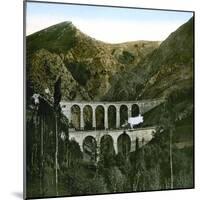 The Railroad of La Mure, Viaduct of Loula, La Mure (Isère, France), around 1900-Leon, Levy et Fils-Mounted Photographic Print