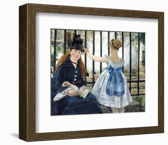 The Railway, 1873-Edouard Manet-Framed Giclee Print