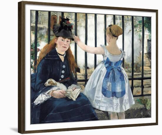 The Railway, 1873-Edouard Manet-Framed Art Print