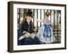 The Railway, 1873-Edouard Manet-Framed Premium Giclee Print