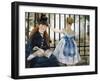 The Railway, 1873-Edouard Manet-Framed Premium Giclee Print