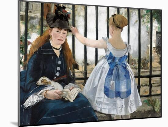 The Railway, 1873-Edouard Manet-Mounted Premium Giclee Print