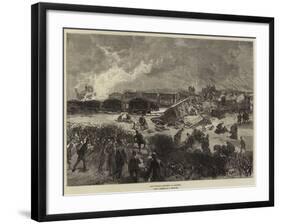 The Railway Accident at Arlesey-null-Framed Giclee Print