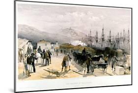 The Railway at Balaklava, 1855-1856-William Simpson-Mounted Giclee Print