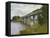 The Railway Bridge at Argenteuil, circa 1873-4-Claude Monet-Framed Stretched Canvas