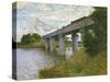 The Railway Bridge at Argenteuil, circa 1873-4-Claude Monet-Stretched Canvas