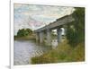 The Railway Bridge at Argenteuil, circa 1873-4-Claude Monet-Framed Giclee Print