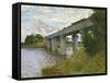 The Railway Bridge at Argenteuil, circa 1873-4-Claude Monet-Framed Stretched Canvas