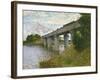 The Railway Bridge at Argenteuil, circa 1873-4-Claude Monet-Framed Giclee Print