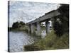 The Railway Bridge at Argenteuil-Claude Monet-Stretched Canvas