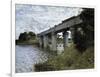 The Railway Bridge at Argenteuil-Claude Monet-Framed Art Print