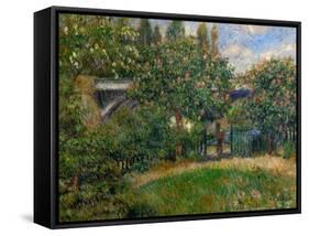 The Railway Bridge at Chatou, 1881-Pierre-Auguste Renoir-Framed Stretched Canvas