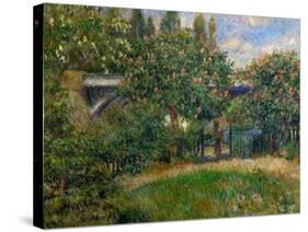 The Railway Bridge at Chatou, 1881-Pierre-Auguste Renoir-Stretched Canvas