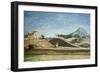 The Railway Cutting, about 1870-Paul Cézanne-Framed Giclee Print