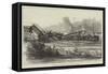 The Railway Disaster at Monchenstein, Near Bale-null-Framed Stretched Canvas